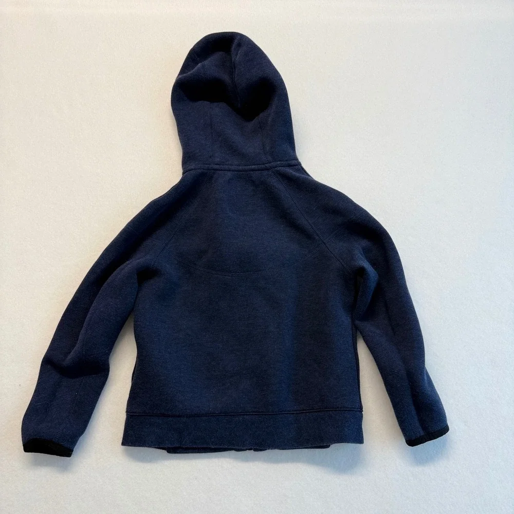 Nike Tech Fleece Full Zip Hoodie Kids 6 Navy Blue Boys Jacket Sweatshirt 5-6Y